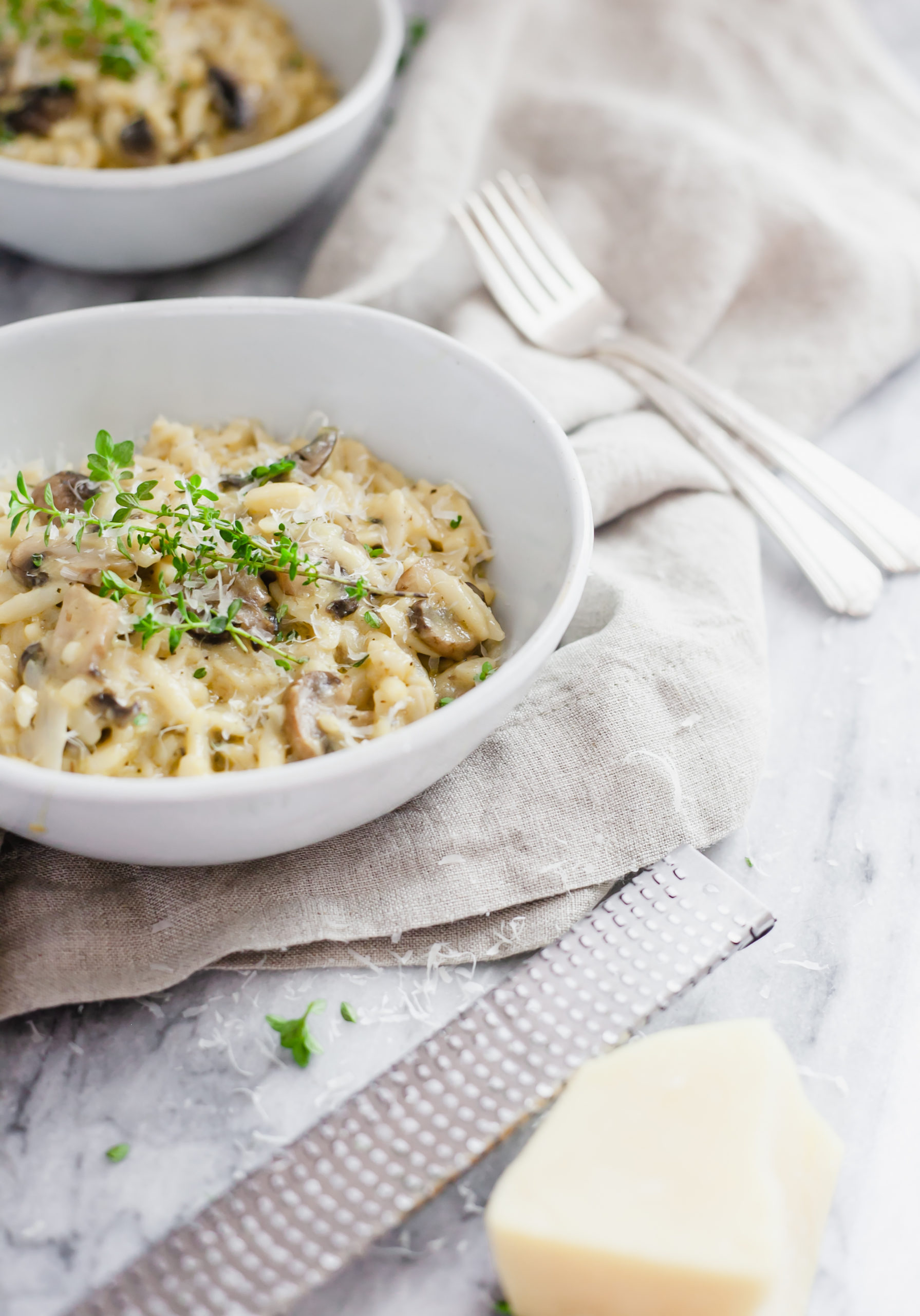 Creamy Mushroom Orzo Simple Garden Kitchen Recipes and Tutorials